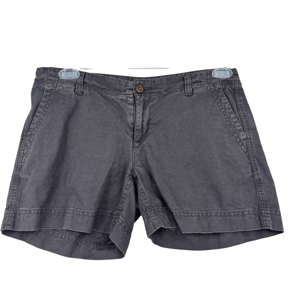 The North Face Chino Shorts Size 6 Long Gray Outdoor Casual Utility